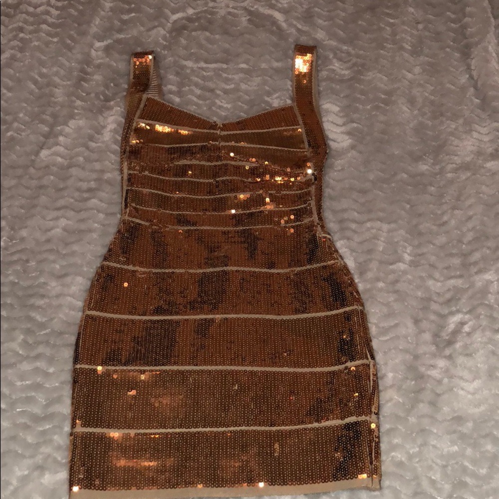 Gold sequin dress size XS
